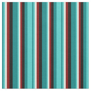 Aquamarine, türkisfarbene, beige, maroon und schw stoff