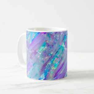 Aquamarine und Amethyst Crystal Kaffeetasse