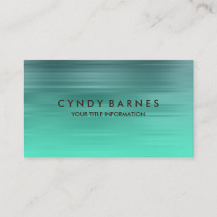 Aquamarine und Aqua Strip Business Card Visitenkarte