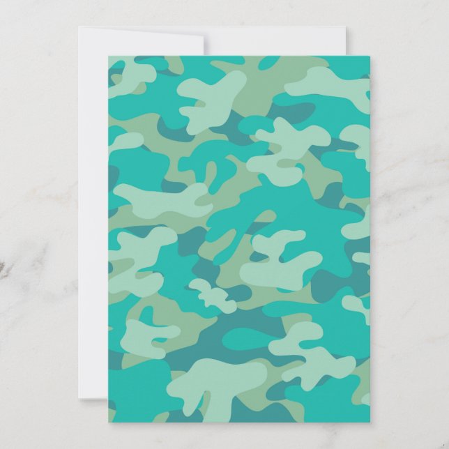 Aquamarine und blaue Camouflage (Vorderseite)