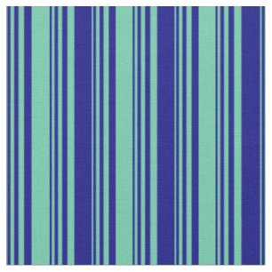 Aquamarine und blaue, farbige Linse/Streifenmuster Stoff