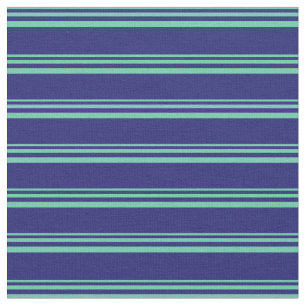Aquamarine und blaue Linien in der Nacht Stoff