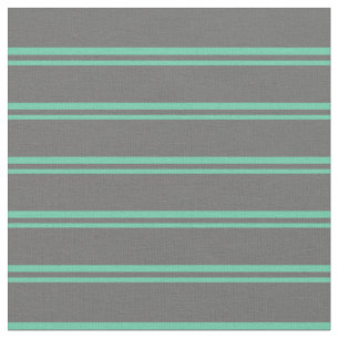 Aquamarine und Dim Gray Lines Stoff