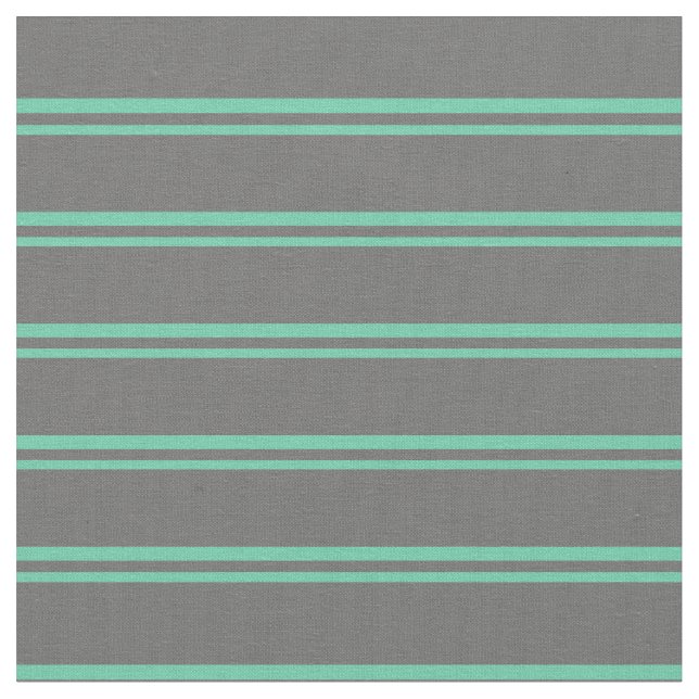 Aquamarine und Dim Gray Lines Stoff (Nahaufnahme)