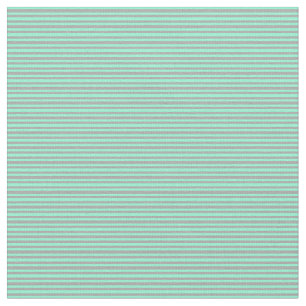 Aquamarine und dunkelgraue Linien Stoff