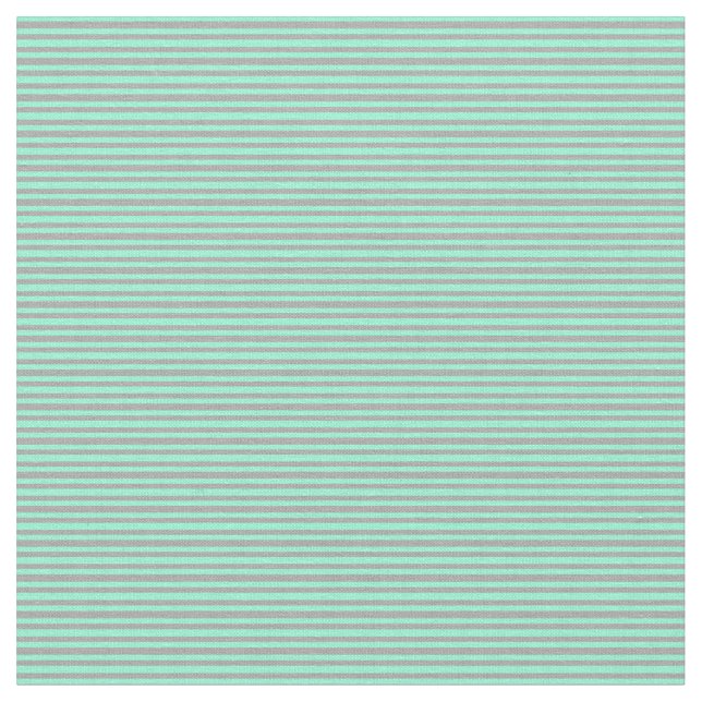 Aquamarine und dunkelgraue Linien Stoff (Nahaufnahme)