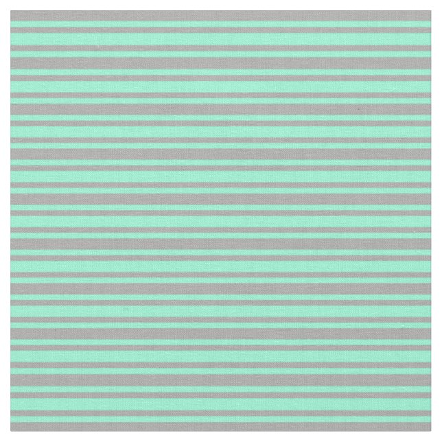 Aquamarine und dunkelgraue Linien Stoff (Nahaufnahme)