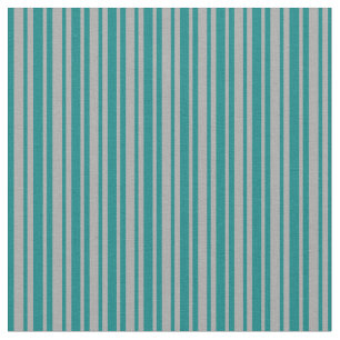 Aquamarine und dunkelgraue Linien Stoff
