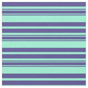 Aquamarine und dunkelschiefer blaues Muster Stoff