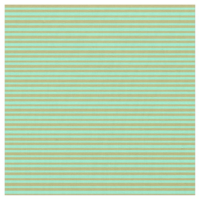 Aquamarine und dunkle Khaki farbige Muster Stoff (Nahaufnahme)