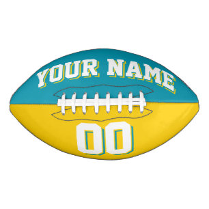 AQUAMARINE und goldgelbe Fußball Football