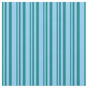 Aquamarine und helle blaue Streifen Stoff