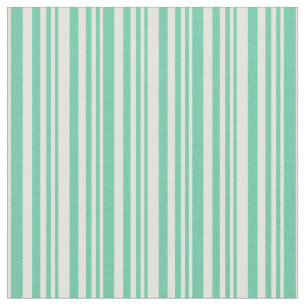 Aquamarine und hellgelbe, farbige Linienmuster Stoff