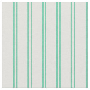 Aquamarine und hellgelbes Streifenmuster Stoff