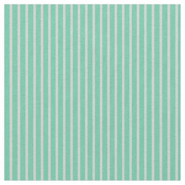 Aquamarine und hellgraue Streifen Stoff (Nahaufnahme)