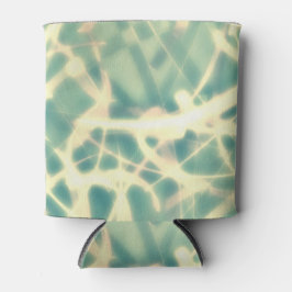 Aquamarine und lichtfähige Netze auf einer Dose Dosenkühler