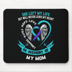 Aquamarine und Lila Selbstmordbewusstsein Multifun Mousepad