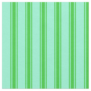 Aquamarine und Limettengrün, gestreiftes Muster Stoff