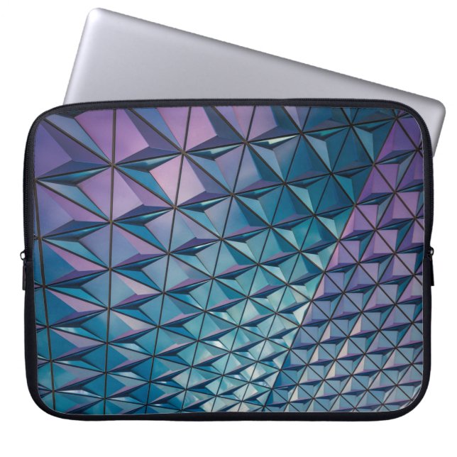 Aquamarine und rosa Bilder Laptopschutzhülle (Vorderseite)
