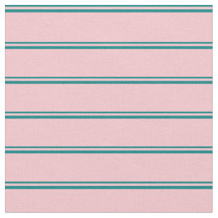 Aquamarine und rosafarbene Linien Stoff