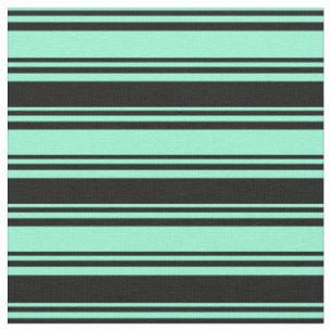 Aquamarine und schwarze Farbmuster Stoff