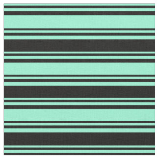Aquamarine und schwarze Farbmuster Stoff