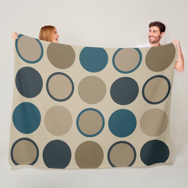 Aquamarine und Touch Circles Fleecedecke (Beispiel)