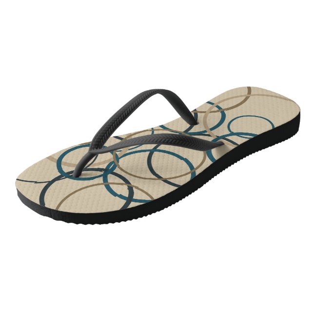 Aquamarine und Touch Circles Flip Flops (Schrägansicht)