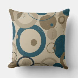 Aquamarine und Touch Circles Kissen