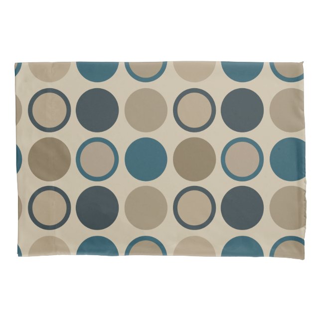 Aquamarine und Touch Circles Kissenbezug (Vorderseite)