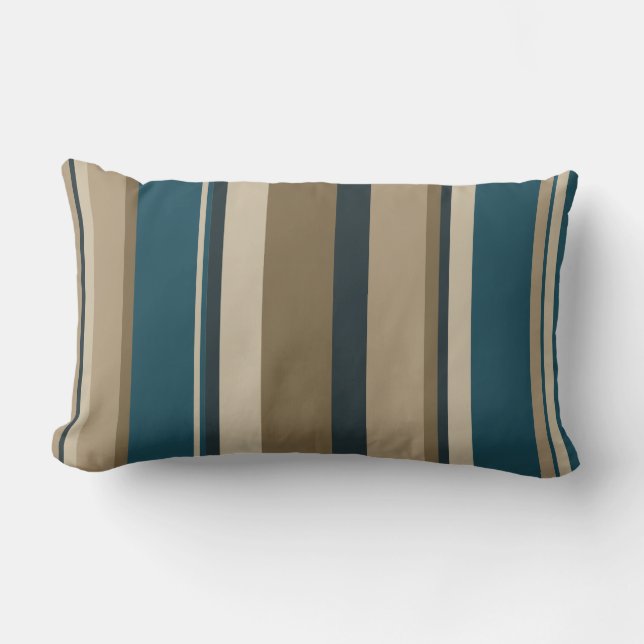 Aquamarine und Touch Circles Lendenkissen (Vorderseite)