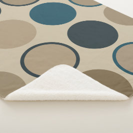 Aquamarine und Touch Circles Sherpadecke