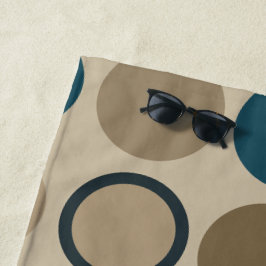 Aquamarine und Touch Circles Strandtuch