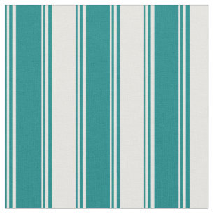 Aquamarine und weiße Farblinien Stoff