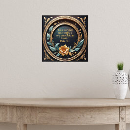 Aquamarine Verona Sonnenuntergang Verse Verse indi Poster