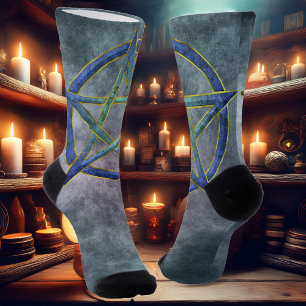 Aquamarine-Verzauberung: Ein Spiel Pentagramm Socken