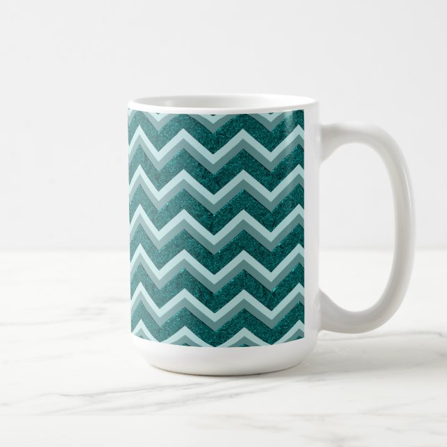 Aquamarine Verzierungsfolie Kaffeetasse (Rechts)