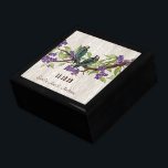 Aquamarine Vintage Zweigstelle Luv Bird Lila Cherr Erinnerungskiste<br><div class="desc">Die Personalisierte Schmuckbox oder die Gedächtnisbox - Elegante Weihnachtsgeschenke zum Geburtstag oder Valentinstag Geschenke zum Hochzeitsfeiern - im Custom Designer für Black Lacquer aufbewahren</div>