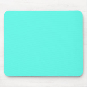 Aquamarine (Vollfarbe) Mousepad