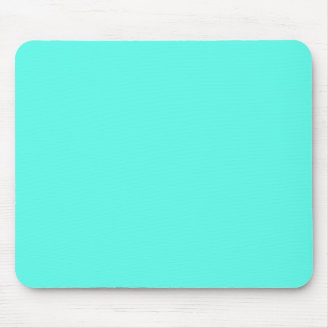Aquamarine (Vollfarbe) Mousepad (Vorne)