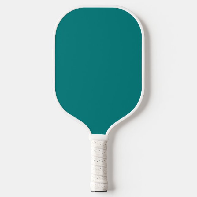 Aquamarine Vollfarbe Pickleball Schläger (Vorderseite)