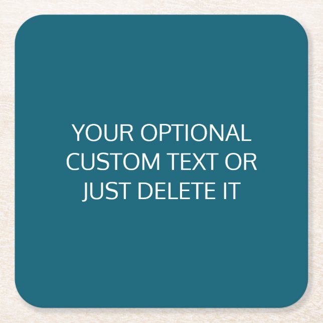 Aquamarine Vollfarben, trendige Coctail-Party-Pale Rechteckiger Pappuntersetzer (Vorderseite)