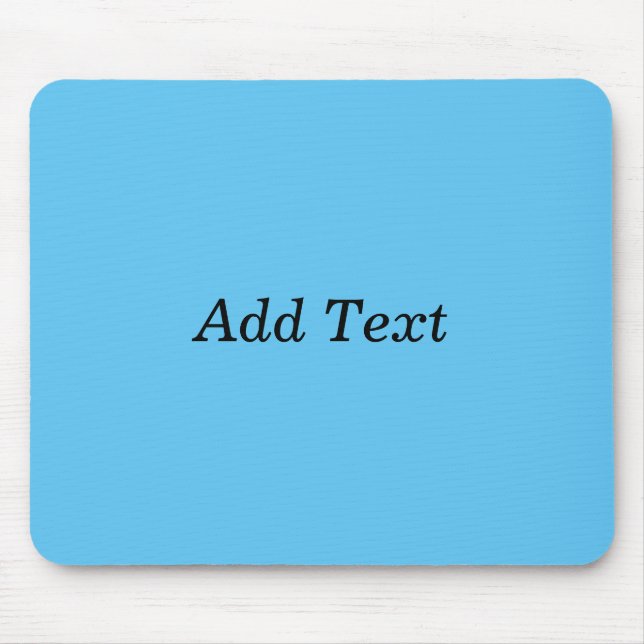 Aquamarine Vorlage für Text hinzufügen Mousepad (Vorne)
