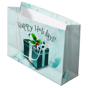 Aquamarine Weihnachtsgeschenktasche Große Geschenktüte