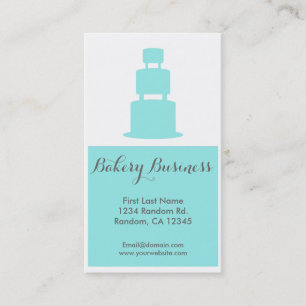 Aquamarine weiße, benutzerfreundliche Visitenkarte