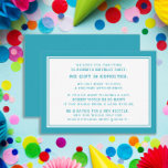 Aquamarine White Fiber 5 Dollar Geburtstagsparty Begleitkarte<br><div class="desc">Aquamarin-weiße Kind's Fiver (5 Dollar) Geburtstag Party Einladung Gehäuse. Ein 5. Geburtstag ist ein neuer Trend für Kindergeburtstage. Fünf Partys können den Kindern das Geld beibringen, während sie Geburtstagsgästen die Möglichkeit geben, das Party zu genießen, ohne unzählige Stunden auf der Suche nach dem passenden Geschenk verbringen zu müssen. Es rette...</div>
