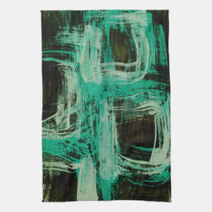 Aquamarine Windows I Geschirrtuch