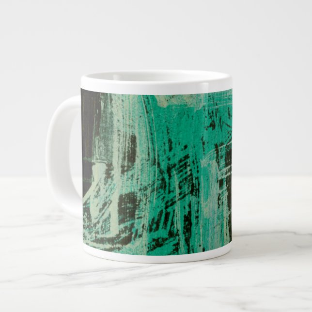 Aquamarine Windows I Jumbo-Tasse (Vorderseite Links)