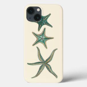Aquamarinedreifache Starfish iPhone 13 Hülle