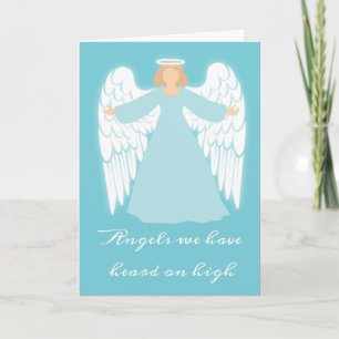 Aquamariner Angel Feiertagskarte